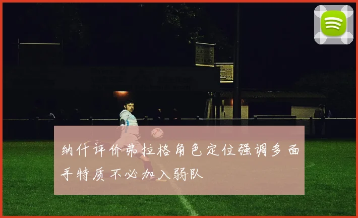 纳什评价弗拉格角色定位强调多面手特质不必加入弱队