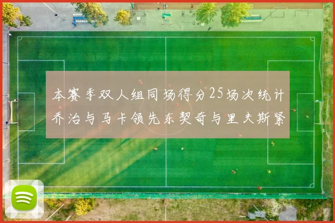 本赛季双人组同场得分25场次统计乔治与马卡领先东契奇与里夫斯紧随其后